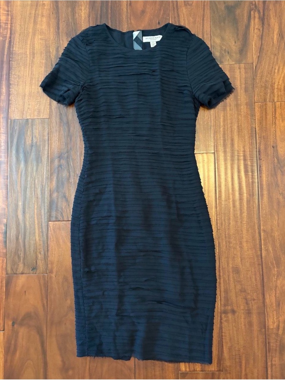 Burberry Black Textured Dress